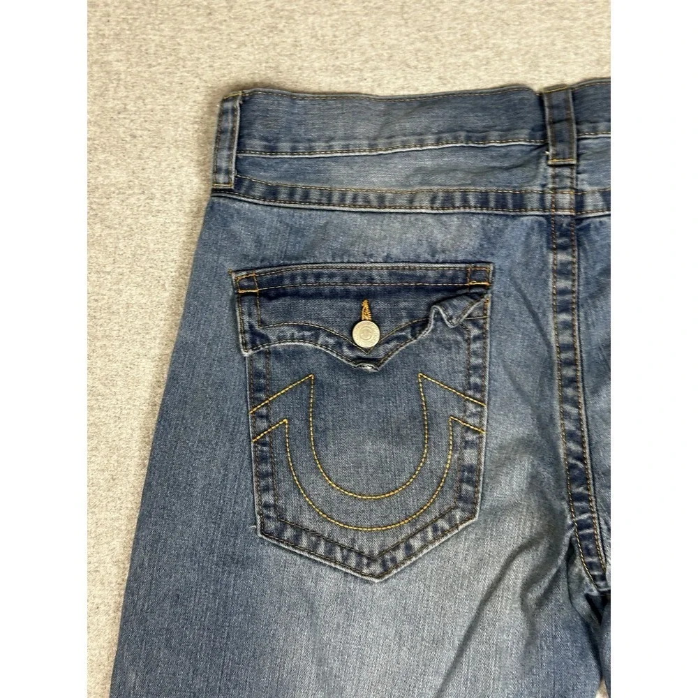 True Religion Ricky Jeans Mens 40 Straight Leg Made USA Originals Classic Denim